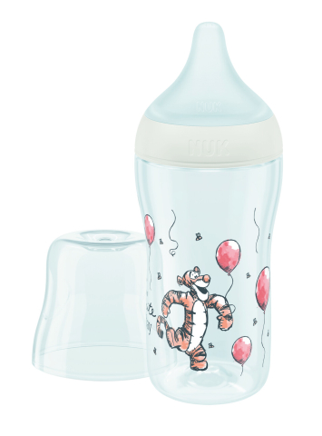 Biberoane tetine suzete - Biberon Nuk Perfect Match PP 260 ml Control Temperatura Tetina Silicon M 3 luni+ Tigru - Winnie The Pooh
