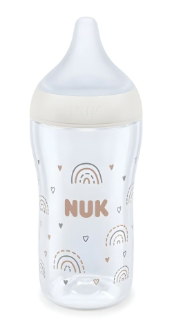 Biberoane tetine suzete - Biberon Nuk Perfect Match Sticla 230 ml Control Temperatura Tetina Silicon M, Curcubeu