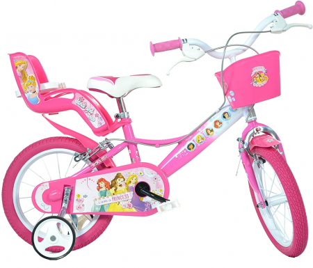 Biciclete copii - Bicicleta Dino Bikes Princess 14 inch Roz