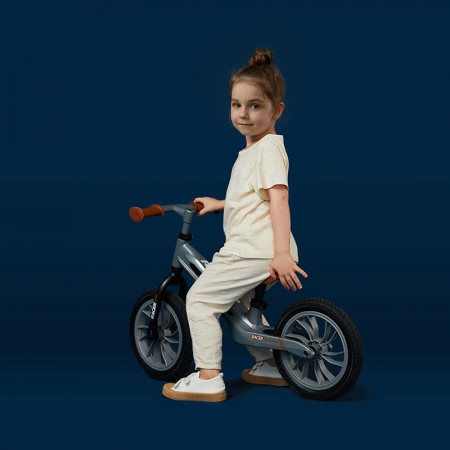 Bicicleta fara pedale QPlay Balance Bike Racer Gri [4]
