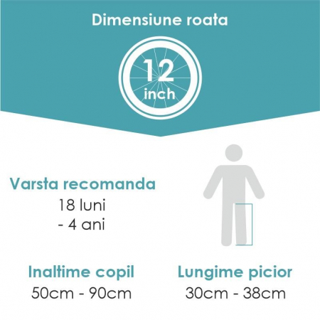 Bicicleta fara pedale QPlay Balance Bike Racer Rosu [4]