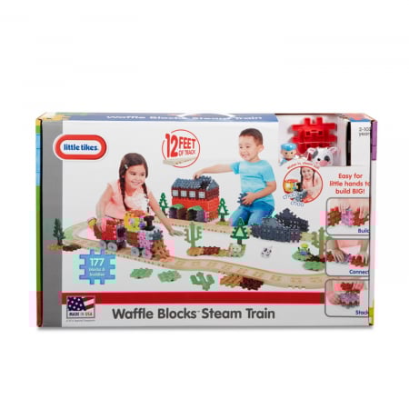 Blocuri de constructie -Tren cu aburi Little Tikes [0]