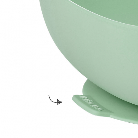 Bol silicon cu ventuza Beaba Sage Green [1]