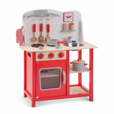 Jucarii de rol - Bucatarie New Classic Toys Bon Appetit Pentru Copii Rosie