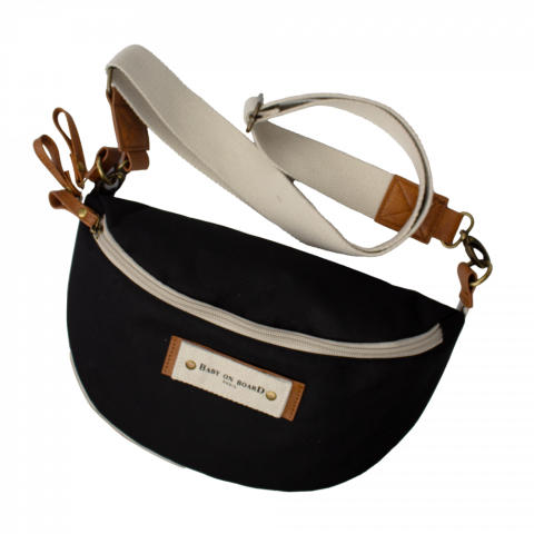 Genti bebe - Borseta bebelusi Baby On Board Armelle Banana Black