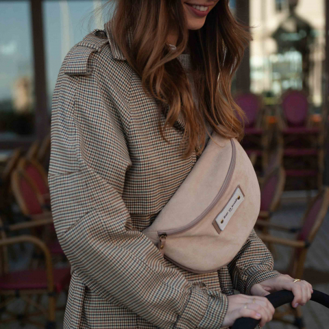 Borseta bebelusi Baby On Board Armelle Banana Naturel [5]