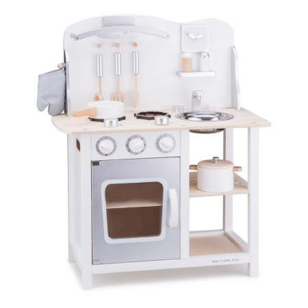 Jucarii de rol - Bucatarie New Classic Toys Bon Appetit Pentru Copii Alba