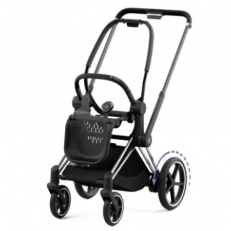 Carucioare copii - Cadru carucior Cybex e-Priam Chrome Black