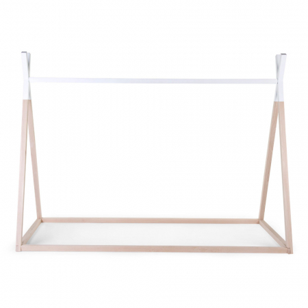 Cadru pat Tipi Childhome 90x200 cm Lemn Natural/Alb [1]