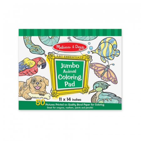 Caiet jumbo cu planse pentru colorat Animale Melissa and Doug [0]
