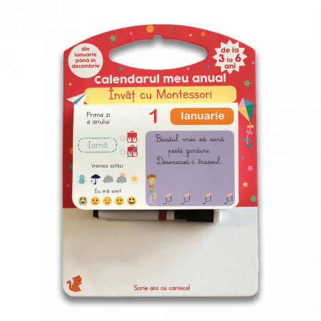 Carti pentru copii - Calendarul meu anual DPH Invat cu Montessori