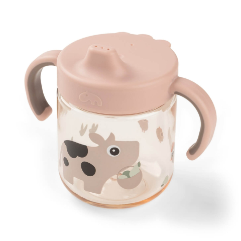 Cani si pahare - Cana cu cioc si 2 manere Done by Deer Tiny Farm Roz Pudra