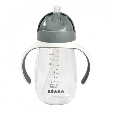 Cana cu pai din Tritan Beaba 300 ml Mineral Grey [0]