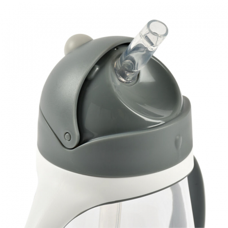 Cana cu pai din Tritan Beaba 300 ml Mineral Grey [2]