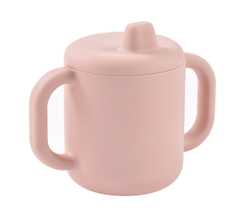 Cani si pahare - Cana de antrenament silicon Beaba Cotton Candy