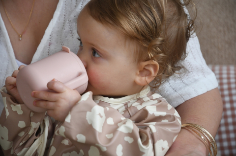 Cana de antrenament silicon Beaba Cotton Candy [2]