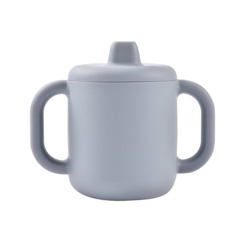 Articole hranire copii - Cana de antrenament silicon Beaba Pebble