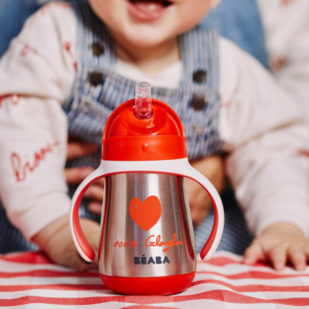 Cana cu pai din inox Beaba 250 ml Mathilde Cabanas [2]