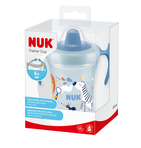 Cani si pahare - Cana Nuk Trainer 230 ml de la 6 luni model Girafa