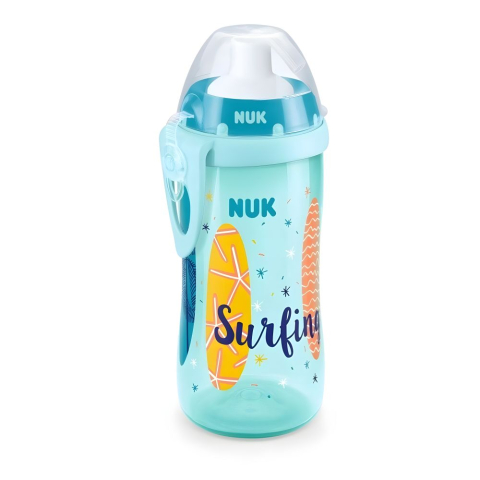 Cani si pahare - Cana Nuk Flexi 300 ml Beach Edition Albastru