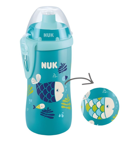 Masa bebelusului - Cana Nuk Junior Color Change 300 ml, Albastru Peste