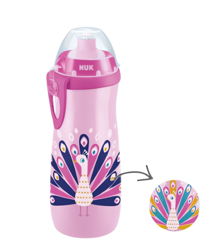 Masa bebelusului - Cana Nuk Sport Color Change 450 ml, Roz
