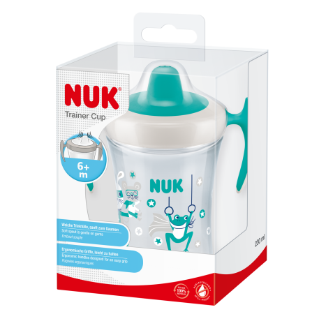 Masa bebelusului - Cana Nuk Trainer 230 ml de la 6 luni model Broasca