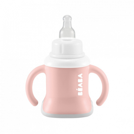 Cani si pahare - Canuta 3 in 1 Evoluclip Beaba Old Pink