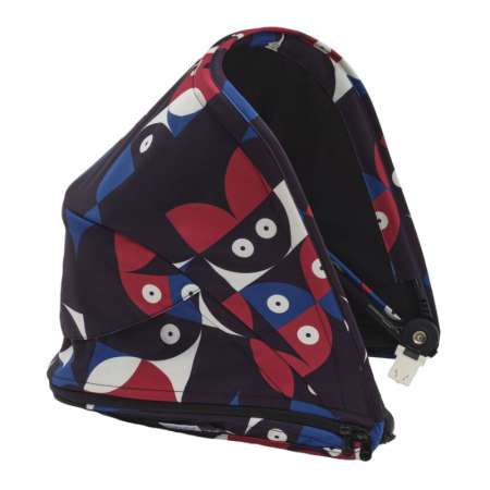 Accesorii transport copii - Capotina carucior Bugaboo Bee 6 Animal Explorer Red/Blue