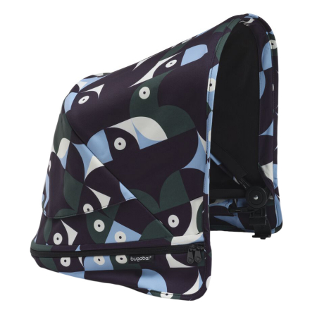 Accesorii transport copii - Capotina carucior Bugaboo Donkey 5 Animal Explorer Green/Light Blue