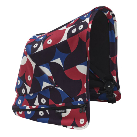 Accesorii transport copii - Capotina carucior Bugaboo Donkey 5 Animal Explorer Red/Blue