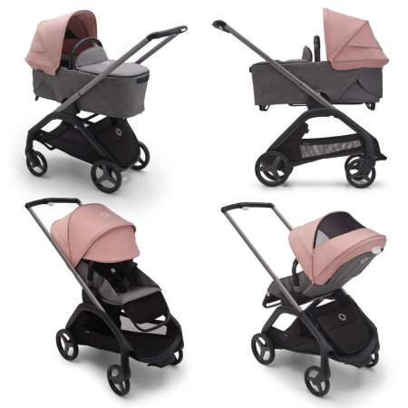 Capotina carucior Bugaboo Dragonfly Morning Pink [1]