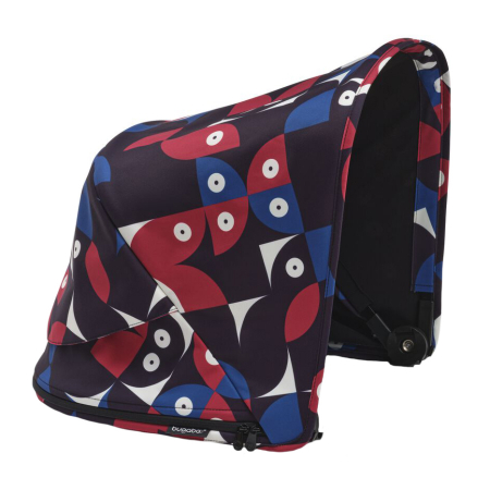 Accesorii transport copii - Capotina carucior Bugaboo Fox 3/Lynx Animal Explorer Red/Blue