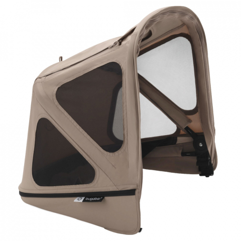 Accesorii transport copii - Capotina cu extensie plasa insecte Bugaboo Donkey Dune Taupe
