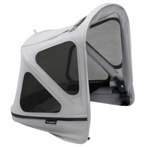 Accesorii transport copii - Capotina cu extensie plasa insecte Bugaboo Donkey Misty Grey