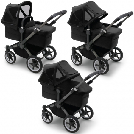 Capotina cu extensie plasa insecte Bugaboo Donkey Midnight Black [1]