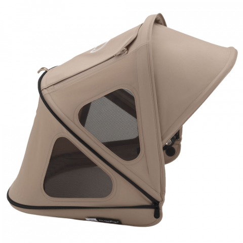Accesorii transport copii - Capotina cu extensie plasa insecte Bugaboo Dragonfly Dune Taupe