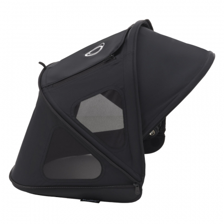 Accesorii transport copii - Capotina cu extensie plasa insecte Bugaboo Dragonfly Midnight Black