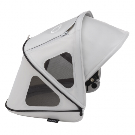 Accesorii transport copii - Capotina cu extensie plasa insecte Bugaboo Dragonfly Misty Grey