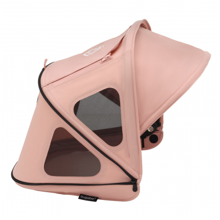 Accesorii transport copii - Capotina cu extensie plasa insecte Bugaboo Dragonfly Morning Pink
