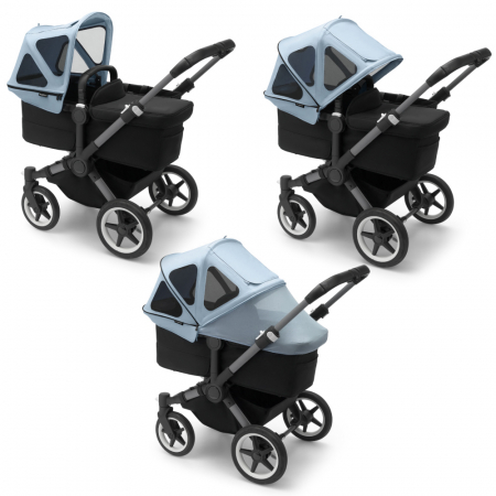 Capotina cu extensie plasa insecte Bugaboo Donkey Vapor Blue [1]