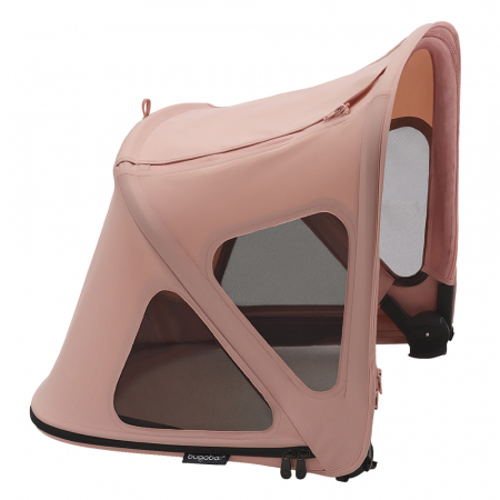 Accesorii transport copii - Capotina cu extensie plasa insecte Bugaboo Fox 5/Fox Cub/Lynx Morning Pink
