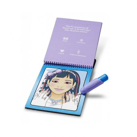 Carnet de colorat Melissa and Doug Apa Magica Machiaj si manichiura [1]