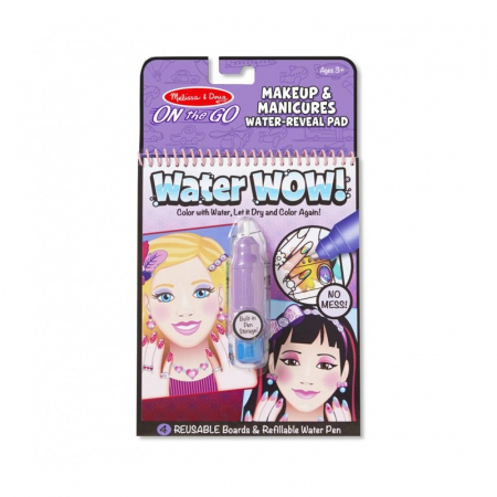 Carnet de colorat Melissa and Doug Apa Magica Machiaj si manichiura [0]