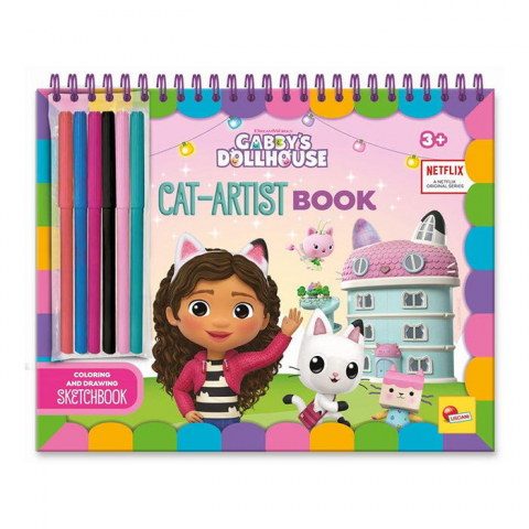 Arta si creatie - Carte cu activitati Gabby's Dollhouse - Gab-Tastic