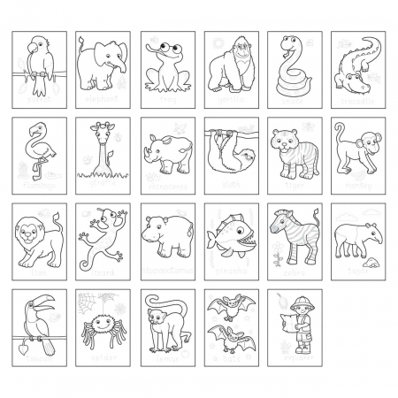 Carte de colorat cu activitati in limba engleza si abtibilduri Jungle [1]