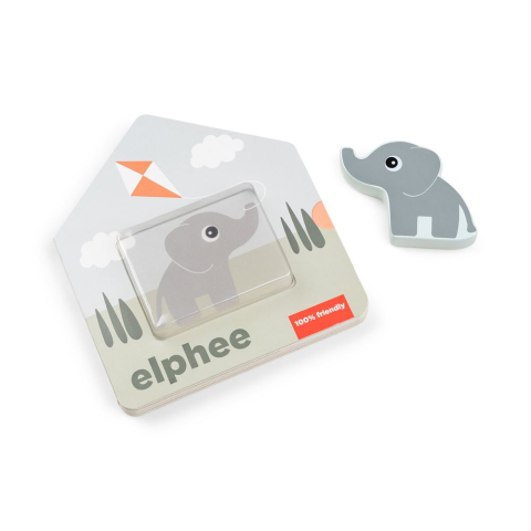 Jucarii bebelusi - Carticica jucarie educativa Done by Deer Casa lui Elphee