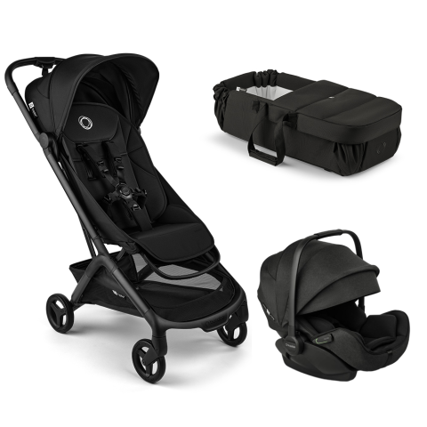 Carucioare si scaune auto - Carucior 3 in 1 pliabil avion Bugaboo Butterfly 2 Heritage Black