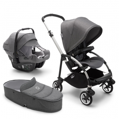 Carucior Bugaboo Bee 6 Aluminiu/Grey Melange sistem 3 in 1 [7]