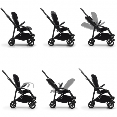Carucior Bugaboo Bee 6 Black/Black/Lemon Yellow sistem 2 in 1 [3]